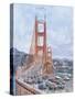 Golden Gate Bridge-Stanton Manolakas-Stretched Canvas