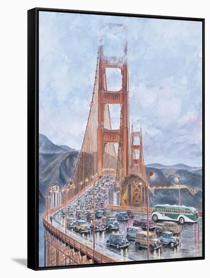 Golden Gate Bridge-Stanton Manolakas-Framed Stretched Canvas
