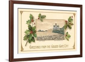 Golden Gate City, Cliff House, San Francisco, California-null-Framed Art Print