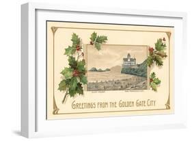 Golden Gate City, Cliff House, San Francisco, California-null-Framed Art Print