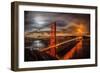 Golden Gate Evening-John Gavrilis-Framed Photographic Print