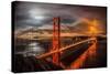Golden Gate Evening-John Gavrilis-Stretched Canvas