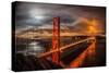 Golden Gate Evening-John Gavrilis-Stretched Canvas