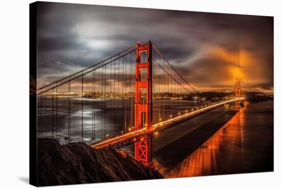 Golden Gate Evening-John Gavrilis-Stretched Canvas