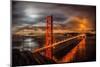 Golden Gate Evening-John Gavrilis-Mounted Photographic Print