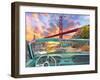 Golden Gate from a Car-Dominic Davison-Framed Art Print