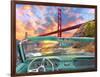 Golden Gate from a Car-Dominic Davison-Framed Art Print