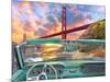 Golden Gate from a Car-Dominic Davison-Mounted Art Print