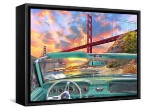 Golden Gate from a Car-Dominic Davison-Framed Stretched Canvas
