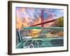 Golden Gate from a Car-Dominic Davison-Framed Art Print