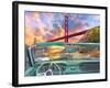 Golden Gate from a Car-Dominic Davison-Framed Art Print