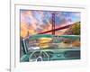 Golden Gate from a Car-Dominic Davison-Framed Art Print