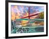 Golden Gate from a Car-Dominic Davison-Framed Art Print