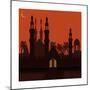 Golden Gate in the Eastern City. the City Walls and the Mosque. Holiday Symbol. Illustration-Dmitrii Usachov-Mounted Premium Giclee Print