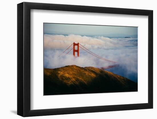 Golden Gate Life, Bridge and Bay Area Fog, San Francisco-Vincent James-Framed Photographic Print