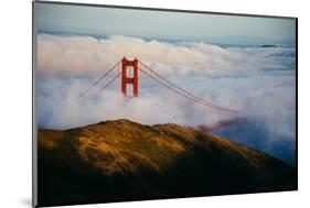Golden Gate Life, Bridge and Bay Area Fog, San Francisco-Vincent James-Mounted Photographic Print