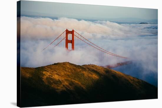 Golden Gate Life, Bridge and Bay Area Fog, San Francisco-Vincent James-Stretched Canvas