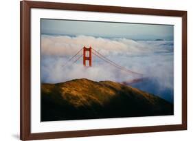 Golden Gate Life, Bridge and Bay Area Fog, San Francisco-Vincent James-Framed Photographic Print