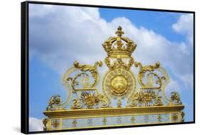 Golden Gate Of The Palace Of Versailles II-Cora Niele-Framed Stretched Canvas