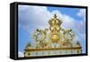 Golden Gate Of The Palace Of Versailles II-Cora Niele-Framed Stretched Canvas