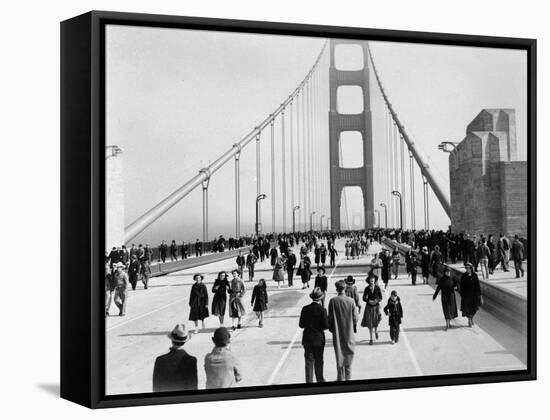 Golden Gate Opening, San Francisco, California, c.1937-null-Framed Stretched Canvas