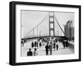 Golden Gate Opening, San Francisco, California, c.1937-null-Framed Premium Photographic Print