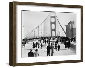 Golden Gate Opening, San Francisco, California, c.1937-null-Framed Photographic Print