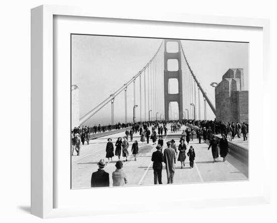 Golden Gate Opening, San Francisco, California, c.1937-null-Framed Photographic Print