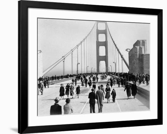 Golden Gate Opening, San Francisco, California, c.1937-null-Framed Photographic Print