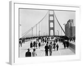 Golden Gate Opening, San Francisco, California, c.1937-null-Framed Photographic Print