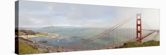 Golden Gate Panorama, San Francisco, California '11-Monte Nagler-Stretched Canvas