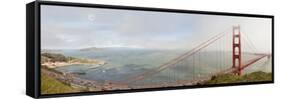 Golden Gate Panorama, San Francisco, California '11-Monte Nagler-Framed Stretched Canvas