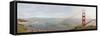 Golden Gate Panorama, San Francisco, California '11-Monte Nagler-Framed Stretched Canvas