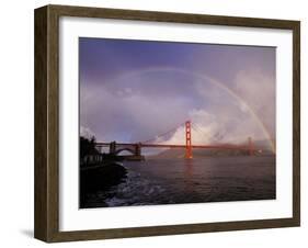 Golden Gate Rainbow-Abraham Lustgarten-Framed Premium Photographic Print