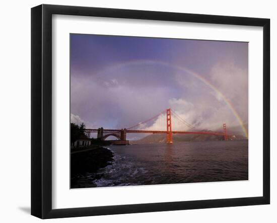 Golden Gate Rainbow-Abraham Lustgarten-Framed Premium Photographic Print