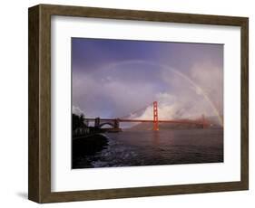 Golden Gate Rainbow-Abraham Lustgarten-Framed Photographic Print