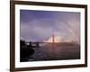 Golden Gate Rainbow-Abraham Lustgarten-Framed Photographic Print