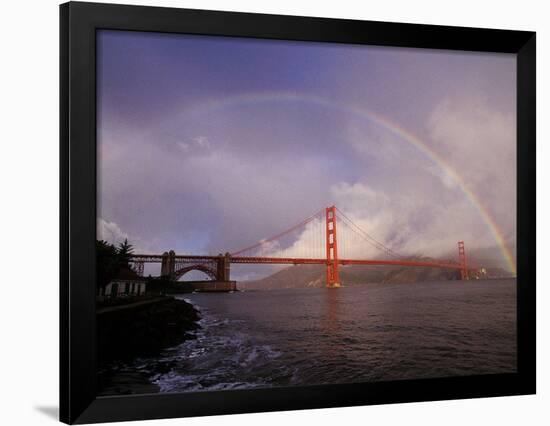 Golden Gate Rainbow-Abraham Lustgarten-Framed Photographic Print