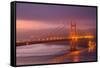 Golden Gate South Tower in Fog, San Francisco-null-Framed Stretched Canvas