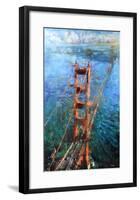 Golden Gate Sun-Mark Lague-Framed Art Print