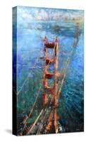 Golden Gate Sun-Mark Lague-Stretched Canvas