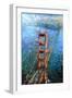 Golden Gate Sun-Mark Lague-Framed Art Print