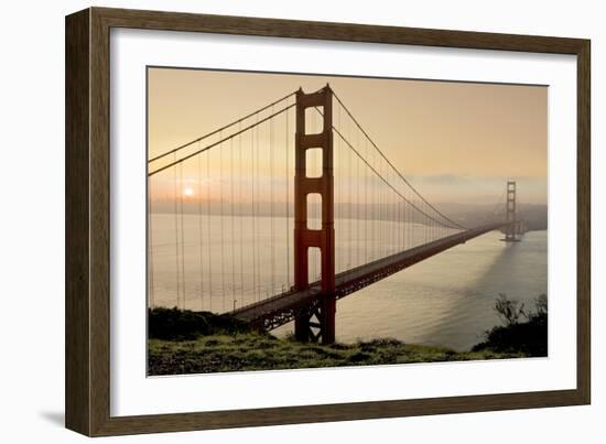 Golden Gate Sunrise #2-Alan Blaustein-Framed Photographic Print