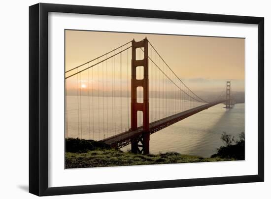 Golden Gate Sunrise #2-Alan Blaustein-Framed Photographic Print