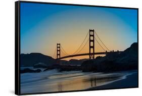 Golden Gate Sunrise-Steve Gadomski-Framed Stretched Canvas