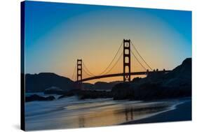 Golden Gate Sunrise-Steve Gadomski-Stretched Canvas