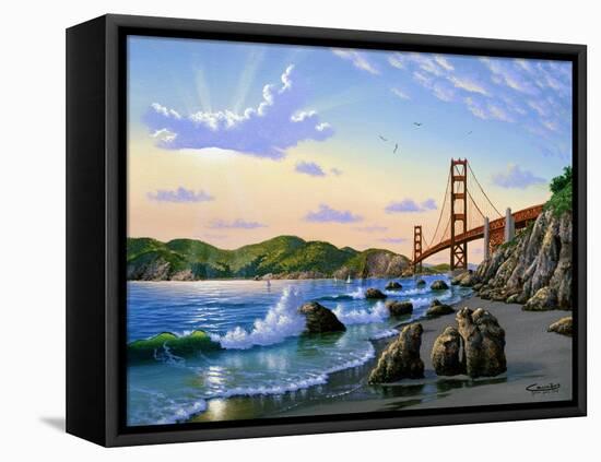 Golden Gate Sunset, CA 2-Eduardo Camoes-Framed Stretched Canvas