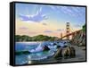 Golden Gate Sunset, CA 2-Eduardo Camoes-Framed Stretched Canvas