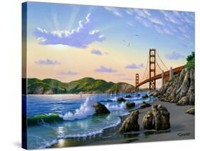 Golden Gate Sunset, CA 2-Eduardo Camoes-Stretched Canvas