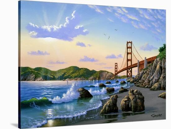 Golden Gate Sunset, CA 2-Eduardo Camoes-Stretched Canvas